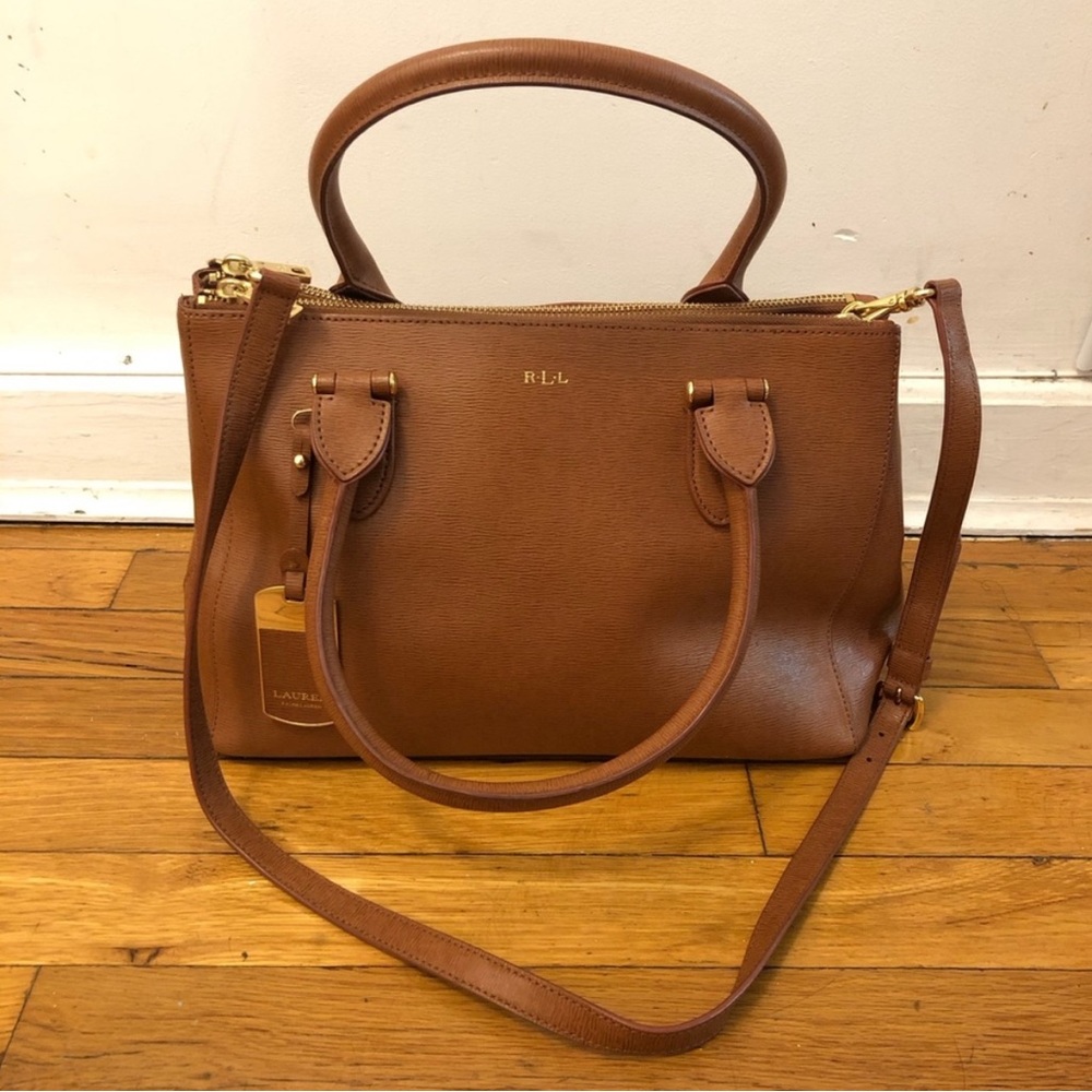 Lauren Ralph Lauren Newbury Double Zip Crossbody Satchel